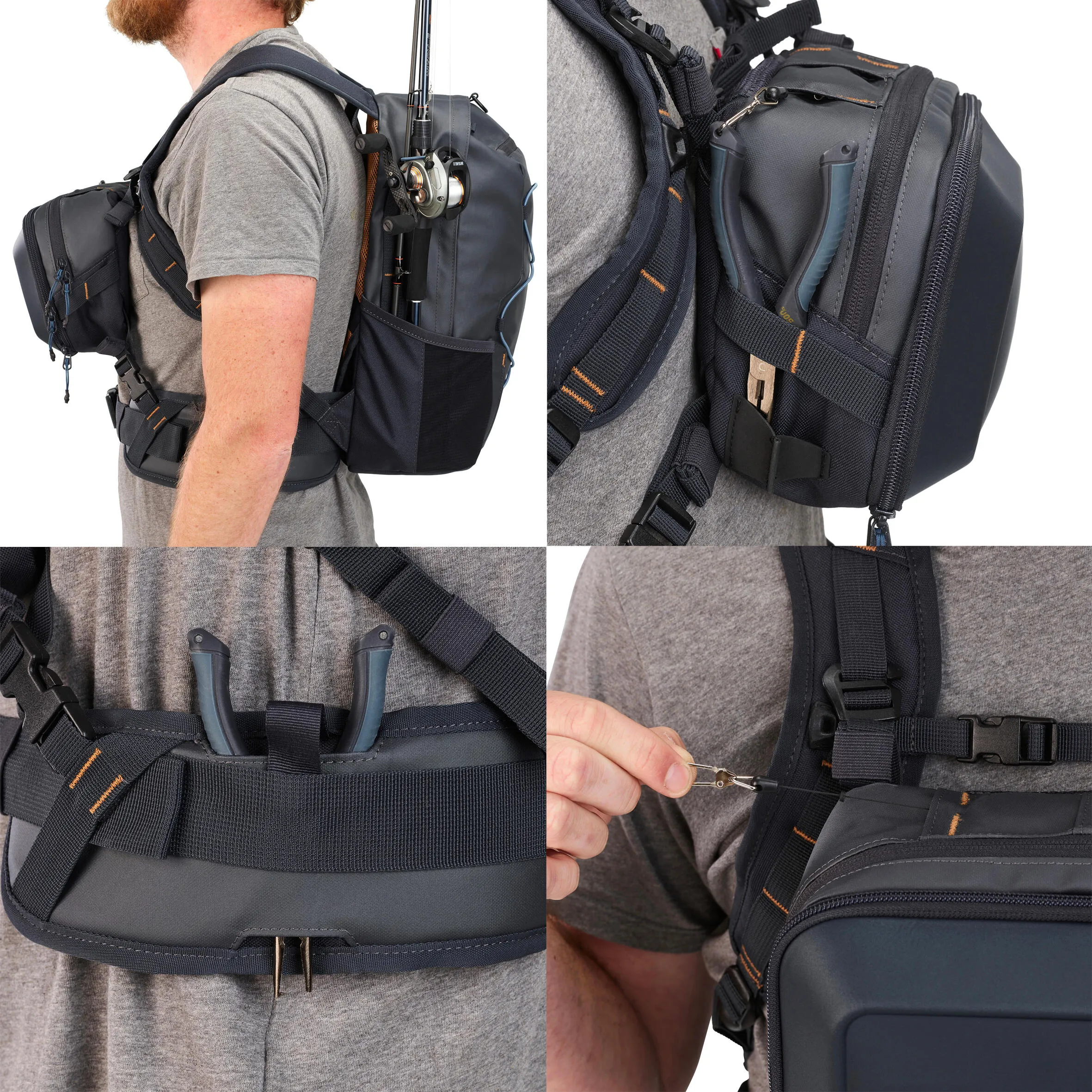 Caperlan 15L   5L Chest Pack 500 - Spacious and Optimized Fishing Backpack