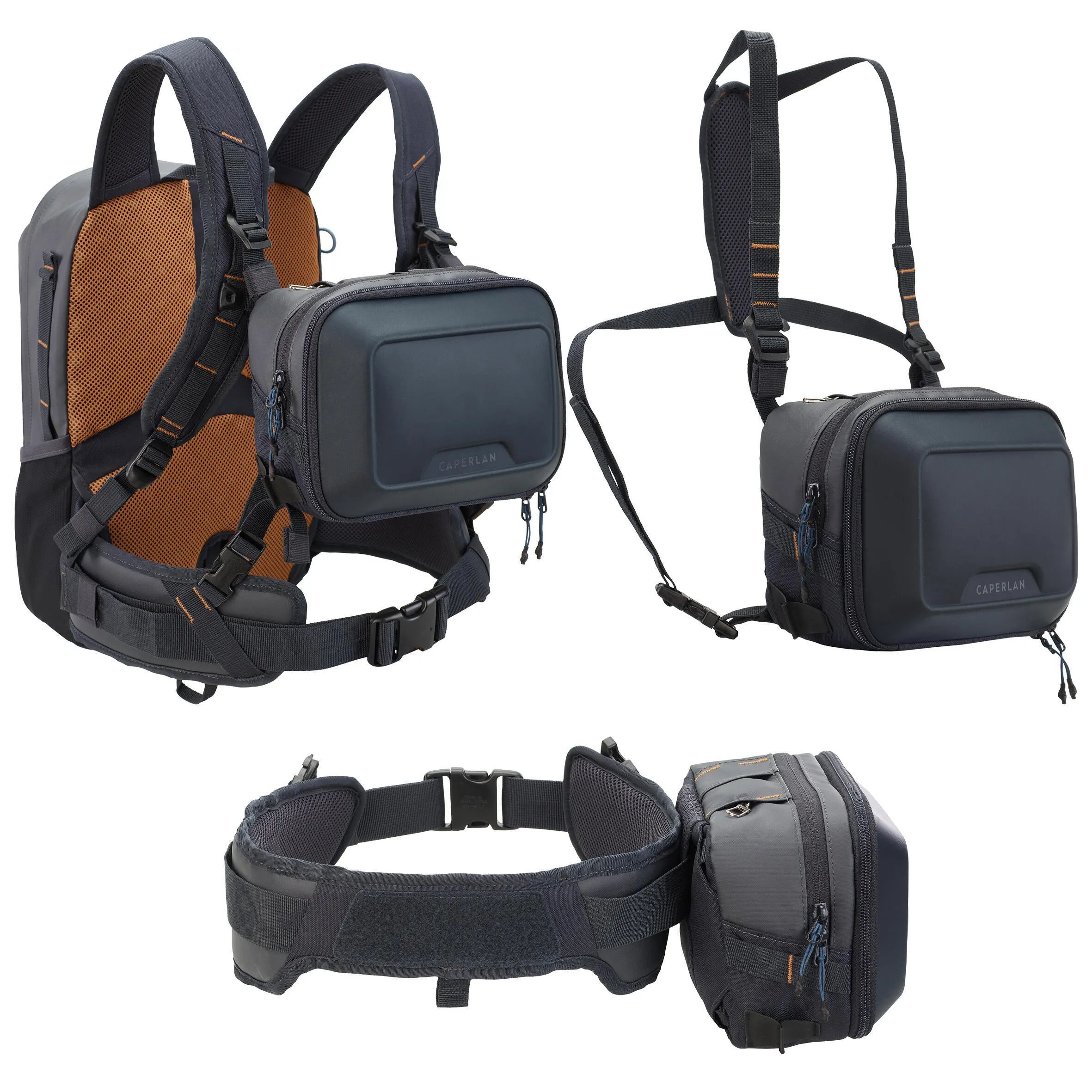 Caperlan 15L   5L Chest Pack 500 - Spacious and Optimized Fishing Backpack