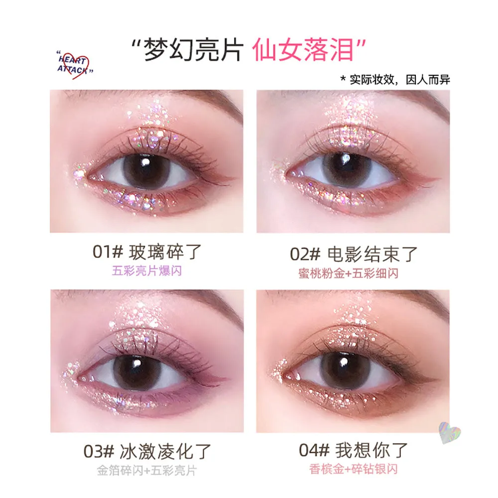 Flortte Heart Attack Liquid Eyeshadow 03 - Melted Ice Cream