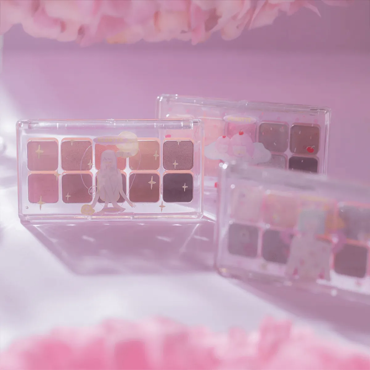 Flortte Wackky Series Ten-Color Eyeshadow Palette (3 Colors)