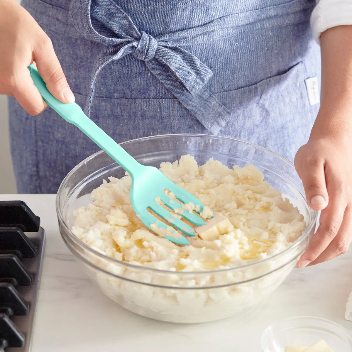 GreenLife 10-in-One Silicone Fork | Turquoise