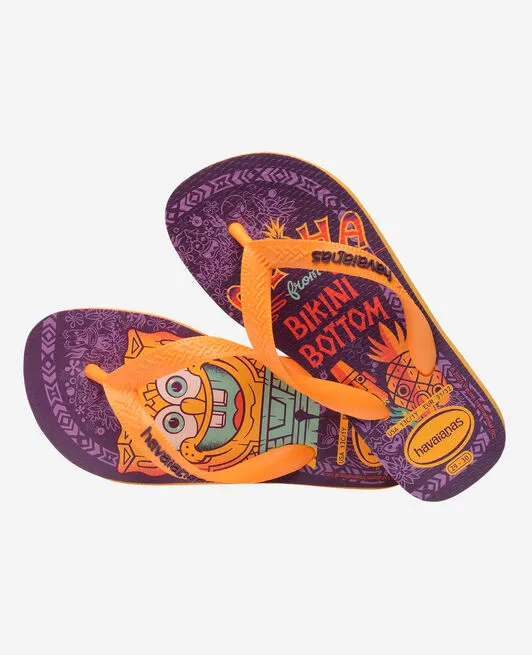 HAVAIANAS KIDS TOP BOB SPONGE - ORANGE CITRUS