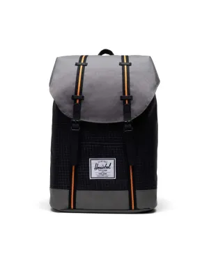 Herschel Retreat Backpack 19.5L - Black Grid/Gargoyle/Sun Orange