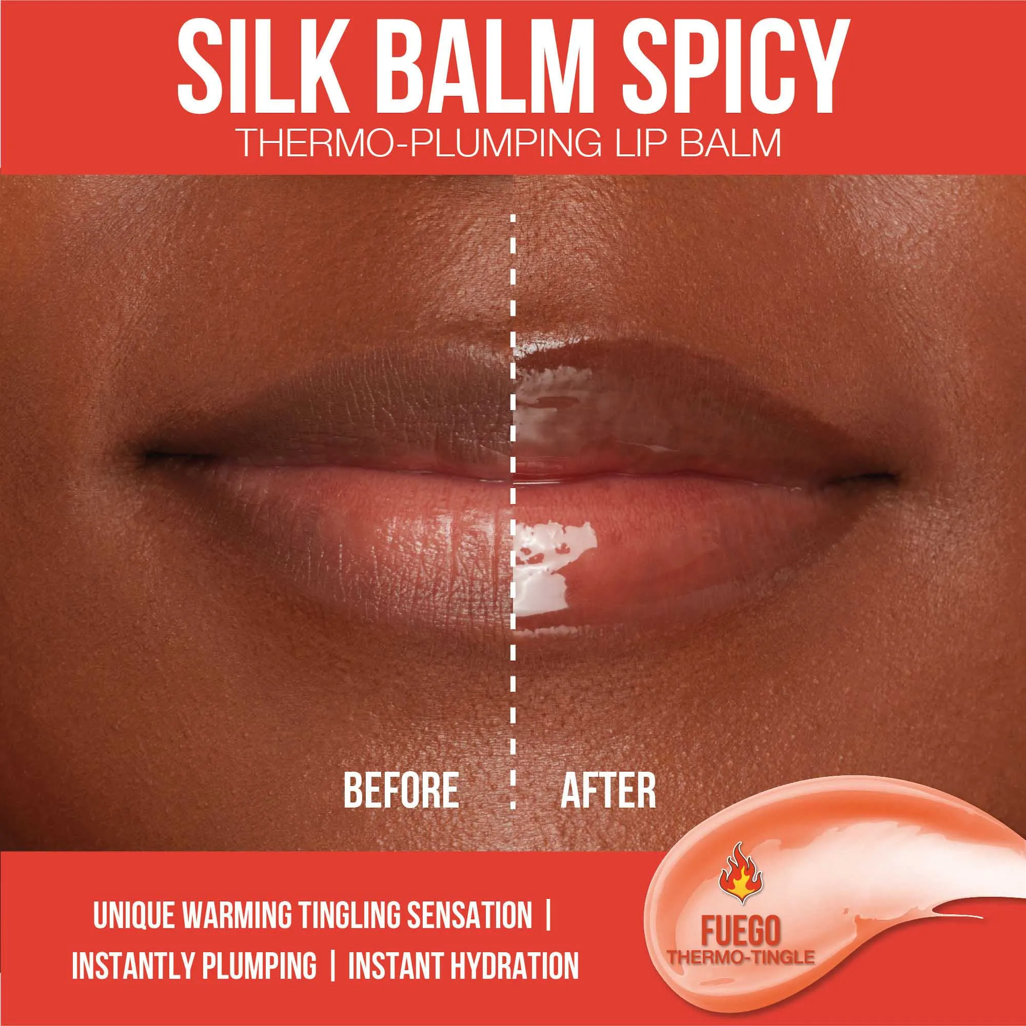 HUDA BEAUTY - Silk Balm Spicy Thermo-Plumping Lip Balm | 3 mL