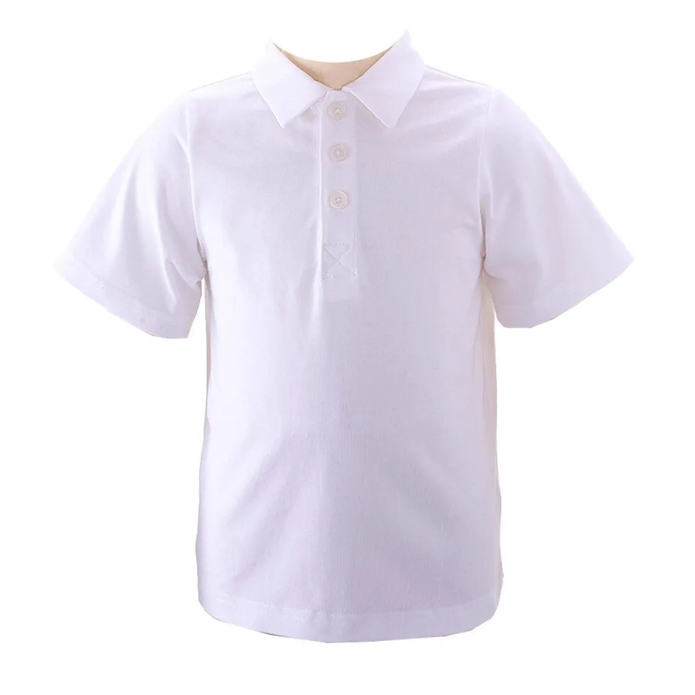 Ivory Pique Polo Shirt