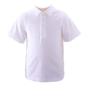 Ivory Pique Polo Shirt