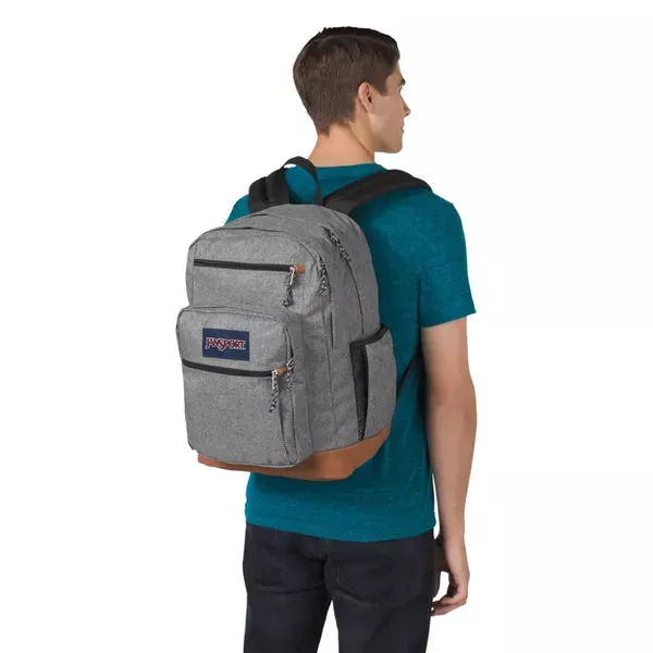 Jansport Cool Student Grey Letterman Poly Backpack [WS]