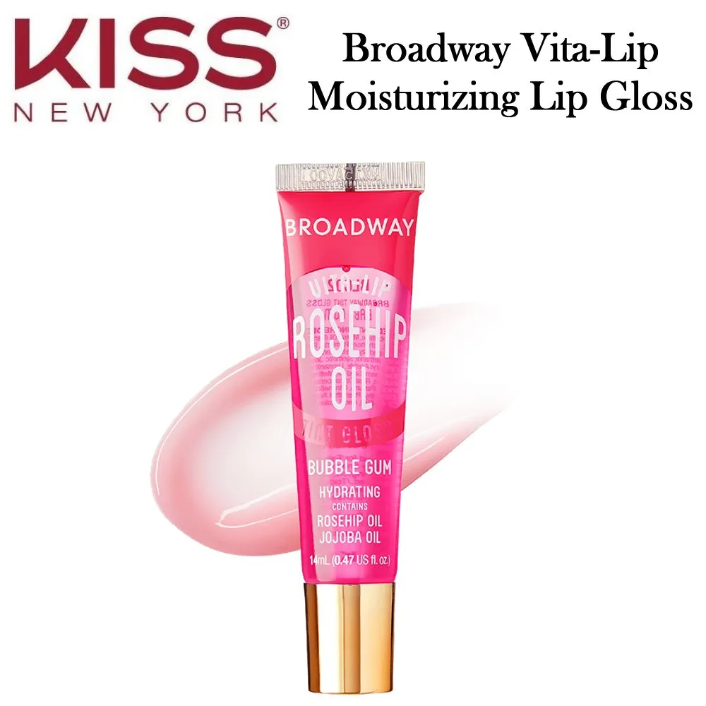 Kiss Broadway Vita-Lip Moisturizing, Soothing & Super Shiny Tinted Lip Gloss