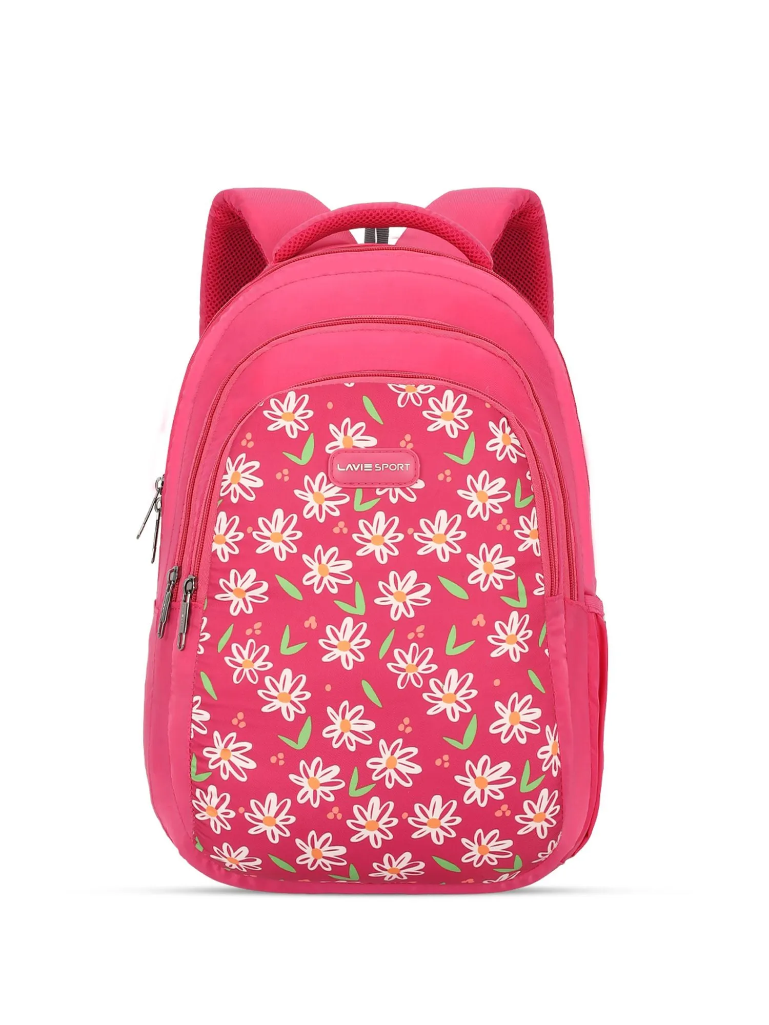 Lavie Sport Daze 26L Printed 17" School Backpack for Girls Magenta
