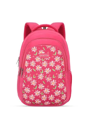 Lavie Sport Daze 26L Printed 17" School Backpack for Girls Magenta