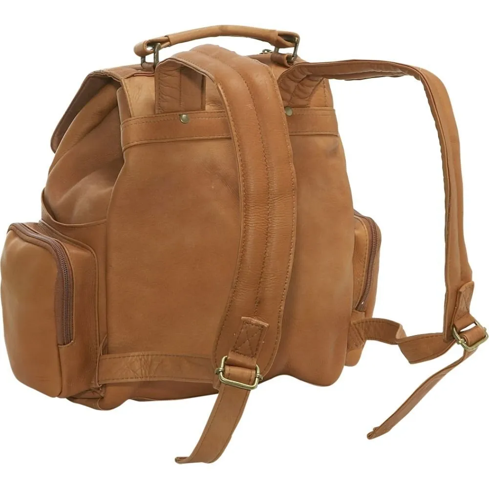 Leather Classic Multi Pocket Backpack
