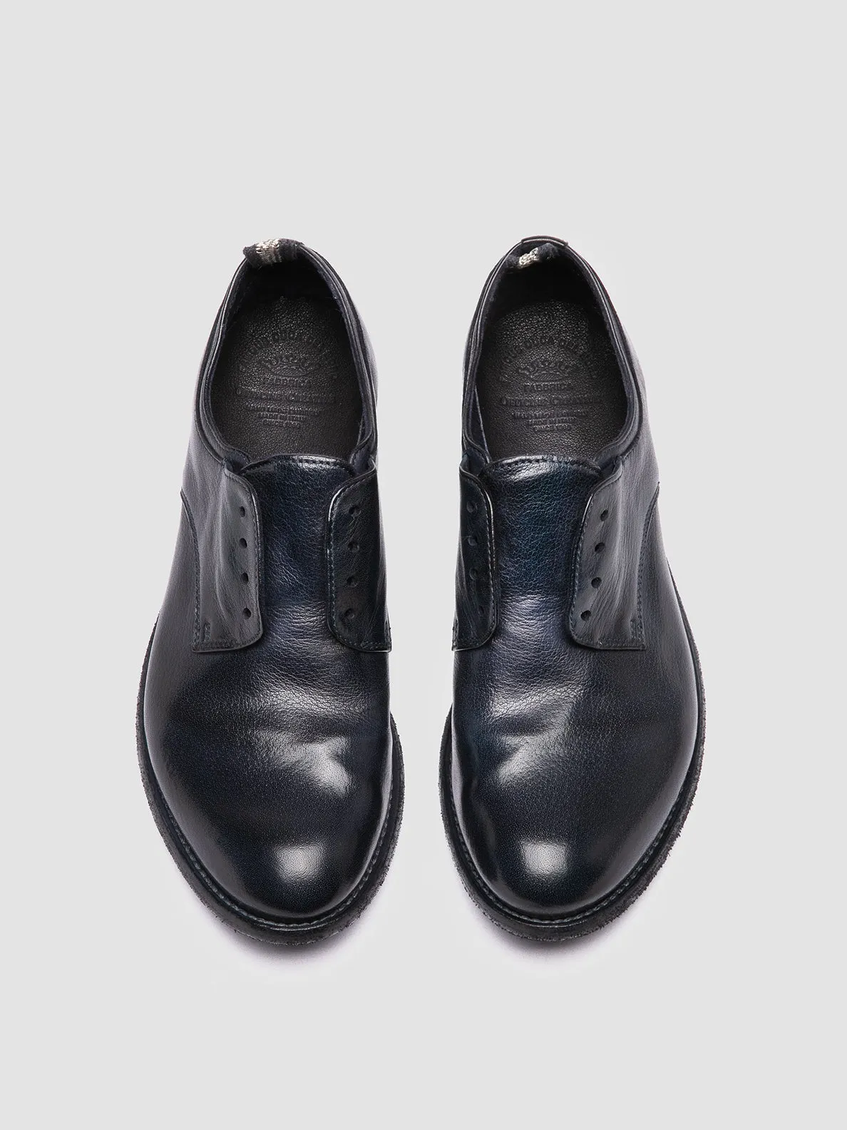 LEXIKON 501 - Navy Leather Derby Shoes