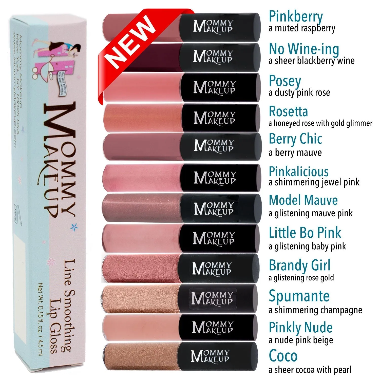 Line Smoothing Lip Gloss | Paraben-free Plumping Gloss - Model Mauve