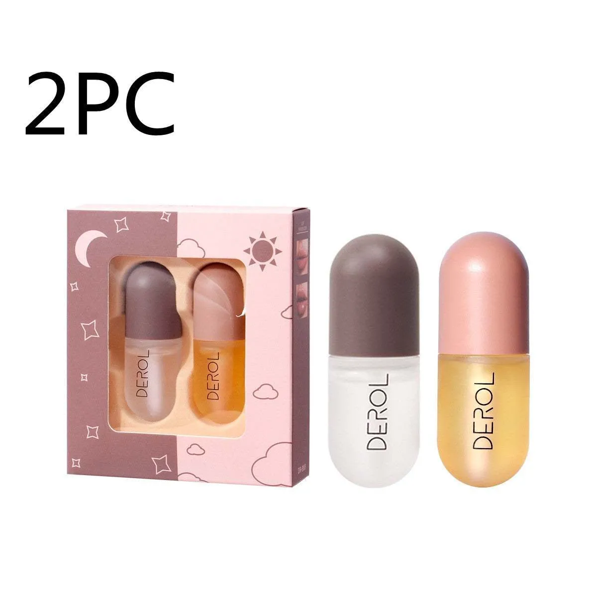 Lip Plumper Gloss Day Night Instant Volume Oil Clear Lasting Nourishing Repairing Reduce Lip Fine Line Care Lip Beauty Cosmetic