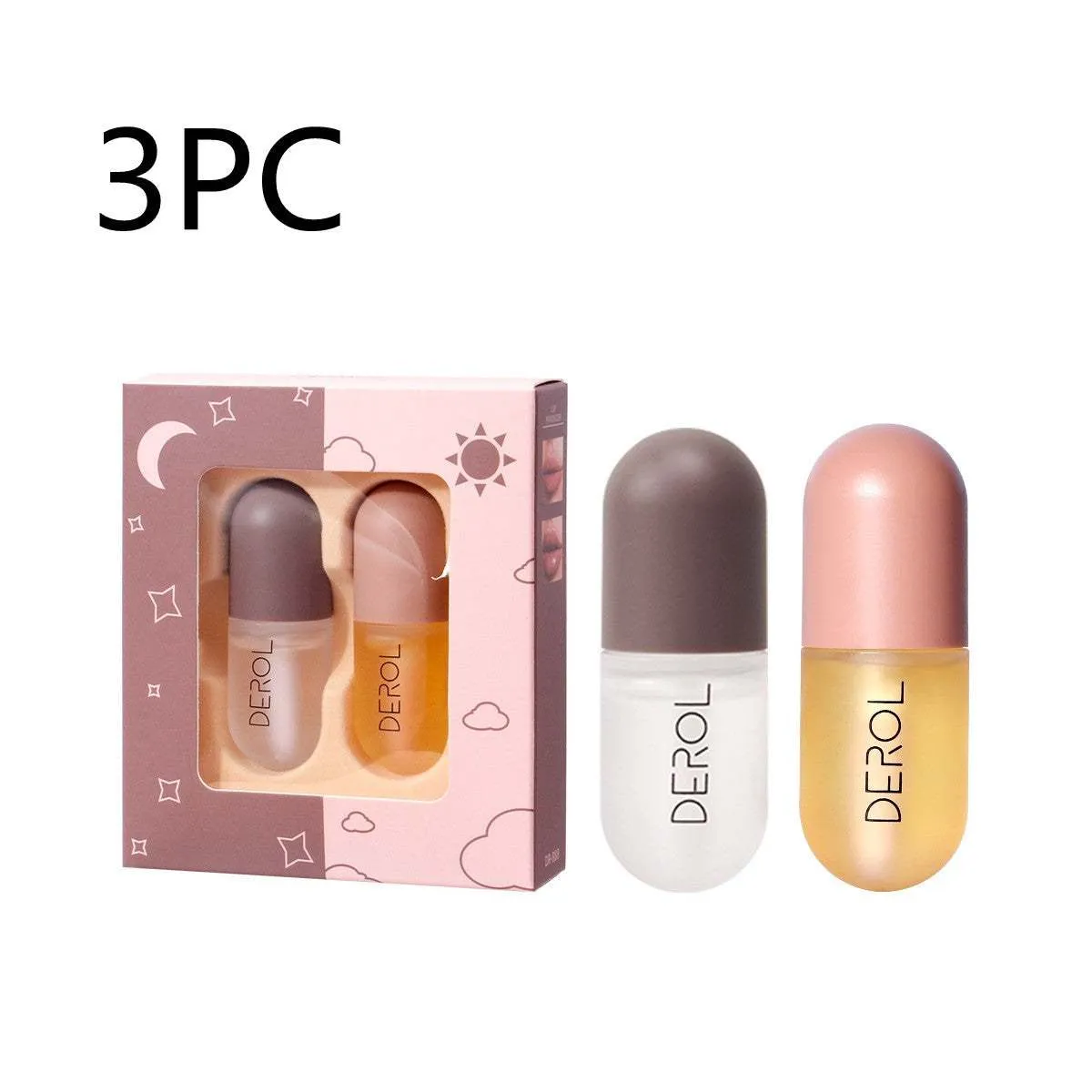 Lip Plumper Gloss Day Night Instant Volume Oil Clear Lasting Nourishing Repairing Reduce Lip Fine Line Care Lip Beauty Cosmetic