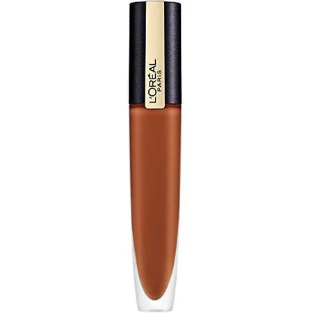 L'Oreal Paris Makeup Rouge Signature Matte Metallic Lip Stain, Weightless, High Pigment Metallic Color, I Electrify, 0.23 oz.