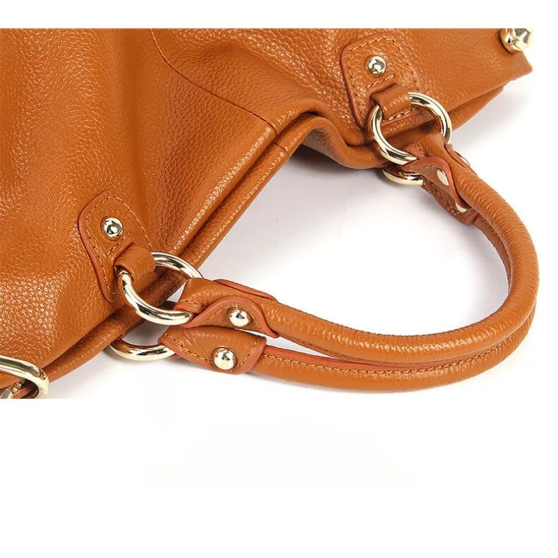 Luxury Cowhide Large Capacity Shoulder Bag
