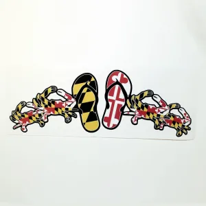 Maryland Flip Flops & Crabs / Sticker