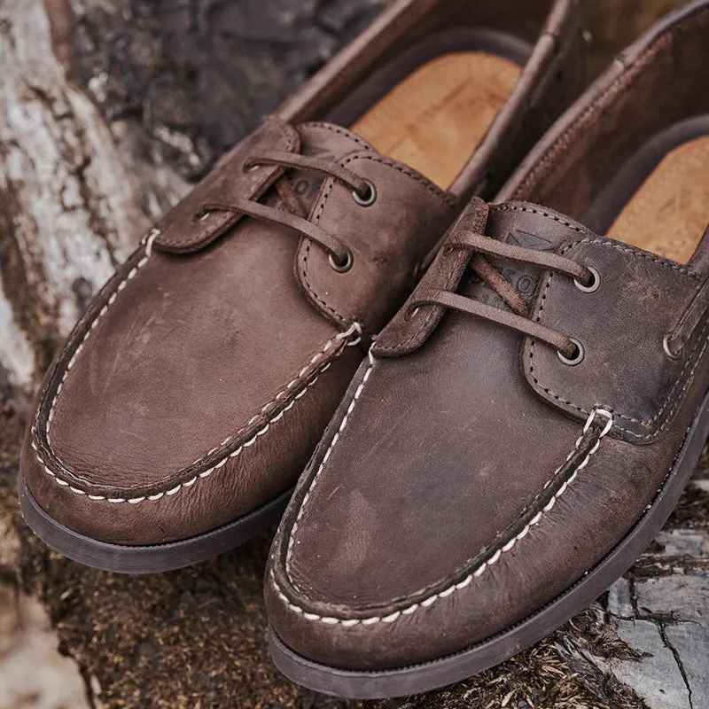Mull Deck Shoe in Waxy Brown