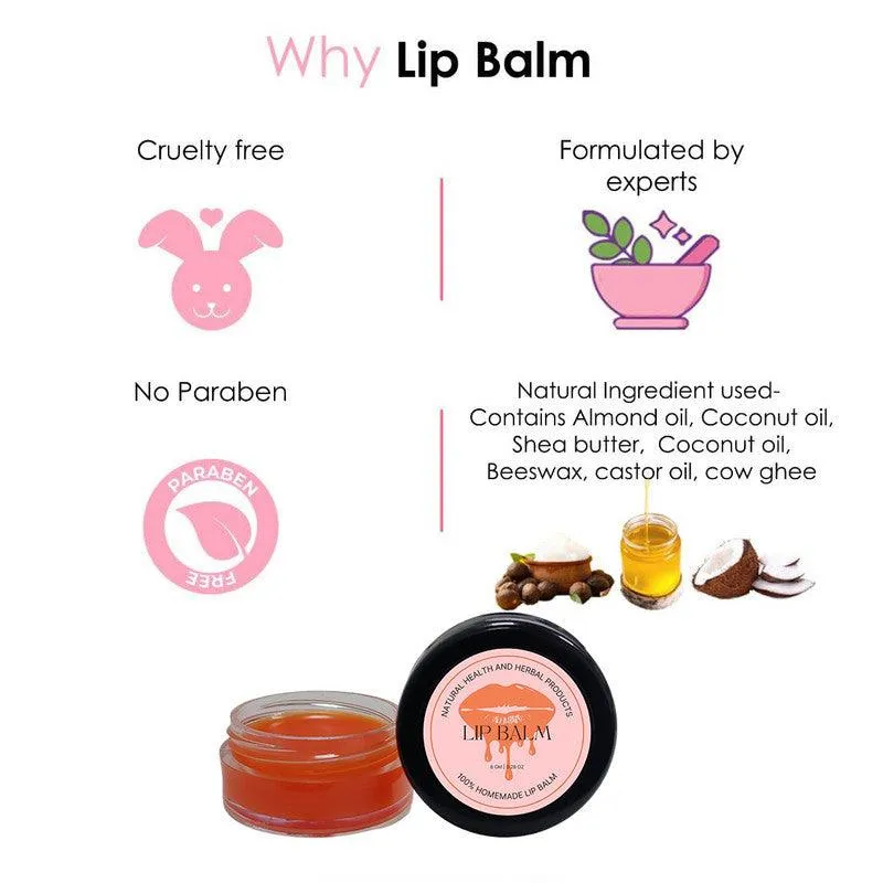 Natural Health and Herbal products Juicy Kiwi Delight Lip Balm: Keep Your Lips Fresh and Hydrated Moisturization 12 Hrs Miniaturization, Long Lasting, Romantic, Kissable, Smooth Enriched, Lip Care- 8g