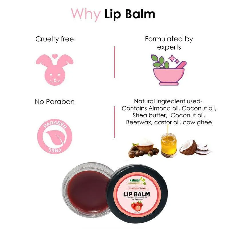 Natural Health and Herbal products Tropical Fruit Delight: Strawberry-Maroon Tinted Balm Everyday Glam Bright Lip 12 Hrs Miniaturization, Long Lasting, Romantic, Kissable, Smooth Enriched, LipCare- 8g