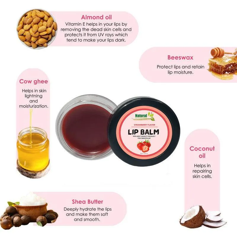 Natural Health and Herbal products Tropical Fruit Delight: Strawberry-Maroon Tinted Balm Everyday Glam Bright Lip 12 Hrs Miniaturization, Long Lasting, Romantic, Kissable, Smooth Enriched, LipCare- 8g