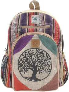 Natural Hemp Nepal Backpack - Large