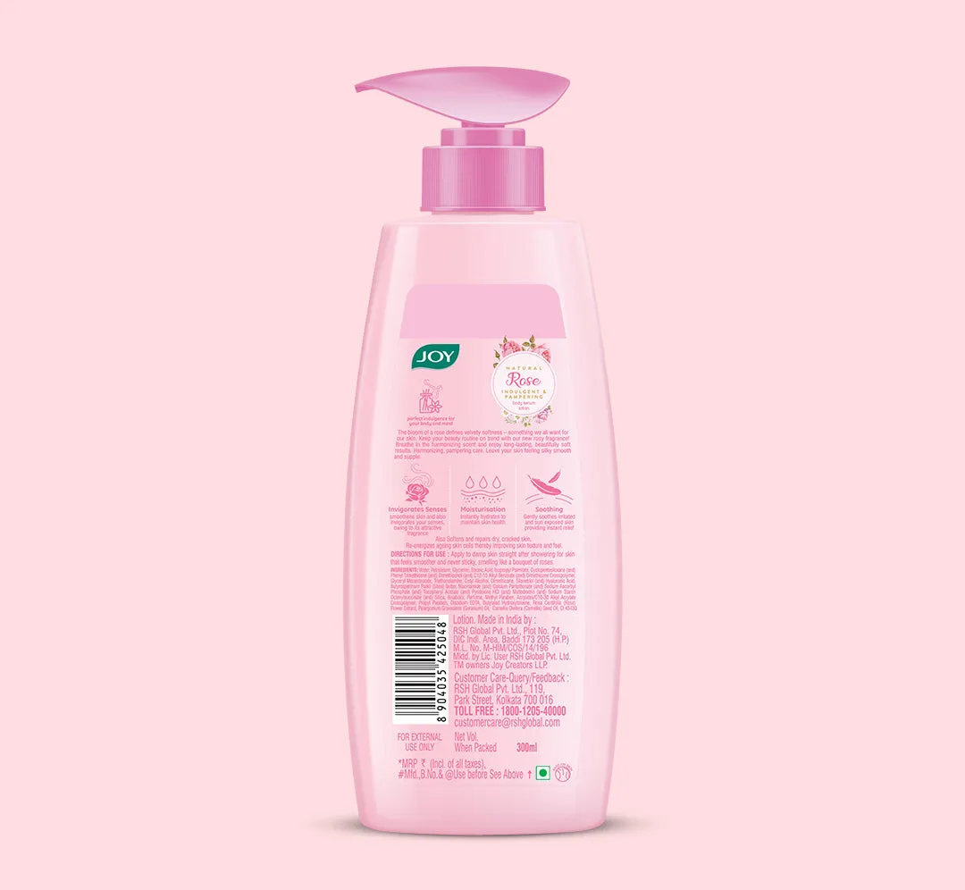 Natural Rose Softening   Pampering Body Serum Lotion