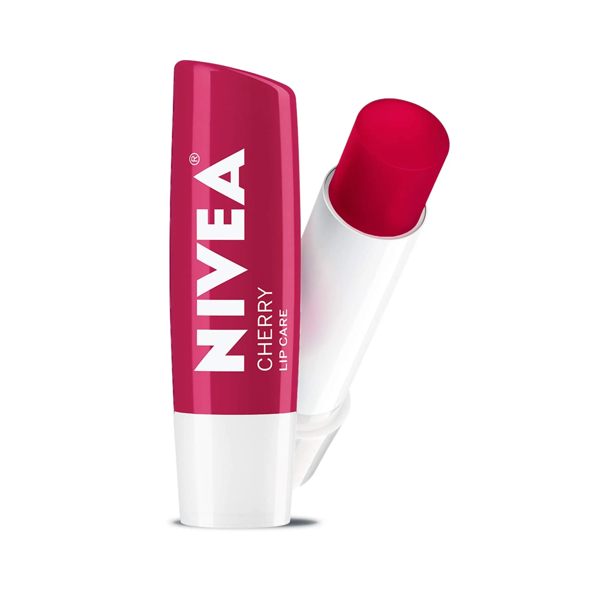 NIVEA Cherry Lip Care - Tinted Lip Balm for Beautiful, Soft Lips, Pack of 4, 0.68 Oz