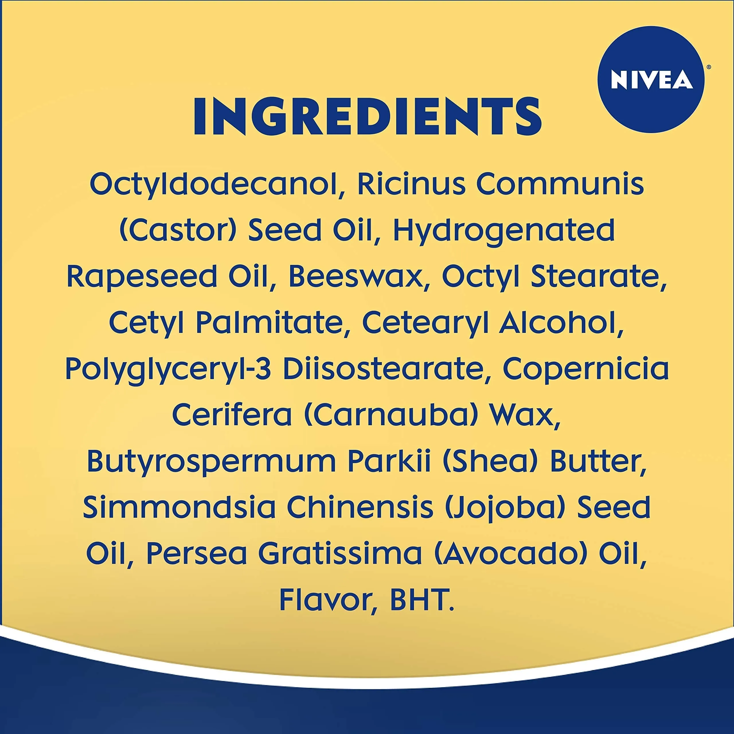 NIVEA Moisture Lip Care, Lip Balm Stick with Shea Butter, Jojoba Oil and Avocado Oil, 0.17 Oz, Pack of 4