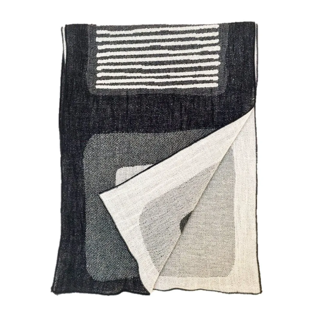 NUNO Scarf: "Stain" (White/Black)
