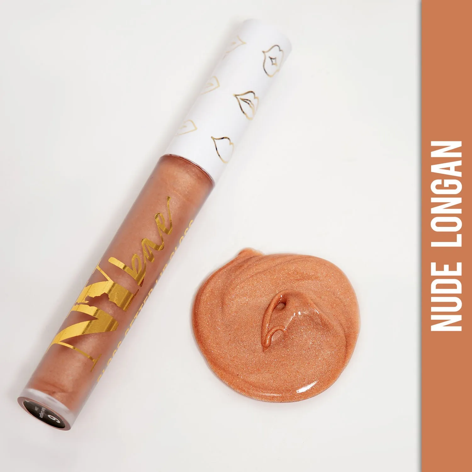 NY Bae Gloss Getter Lip Gloss - Nude Longan 06 (2.8 ml) | Nude | Satin Glossy Finish | Rich Colour Payoff | Lightweight | Non-Sticky | Multipurpose