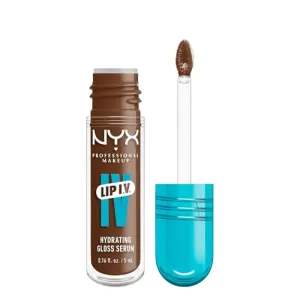 NYX Professional Makeup Lip IV Hydrating Gloss Stain, Lip Gloss, Infused with VITAMINS & COCONUT WATER, Up to 12HR Hydration, High Pigment, Wet Shine Finish, Shade: Splash N Spice