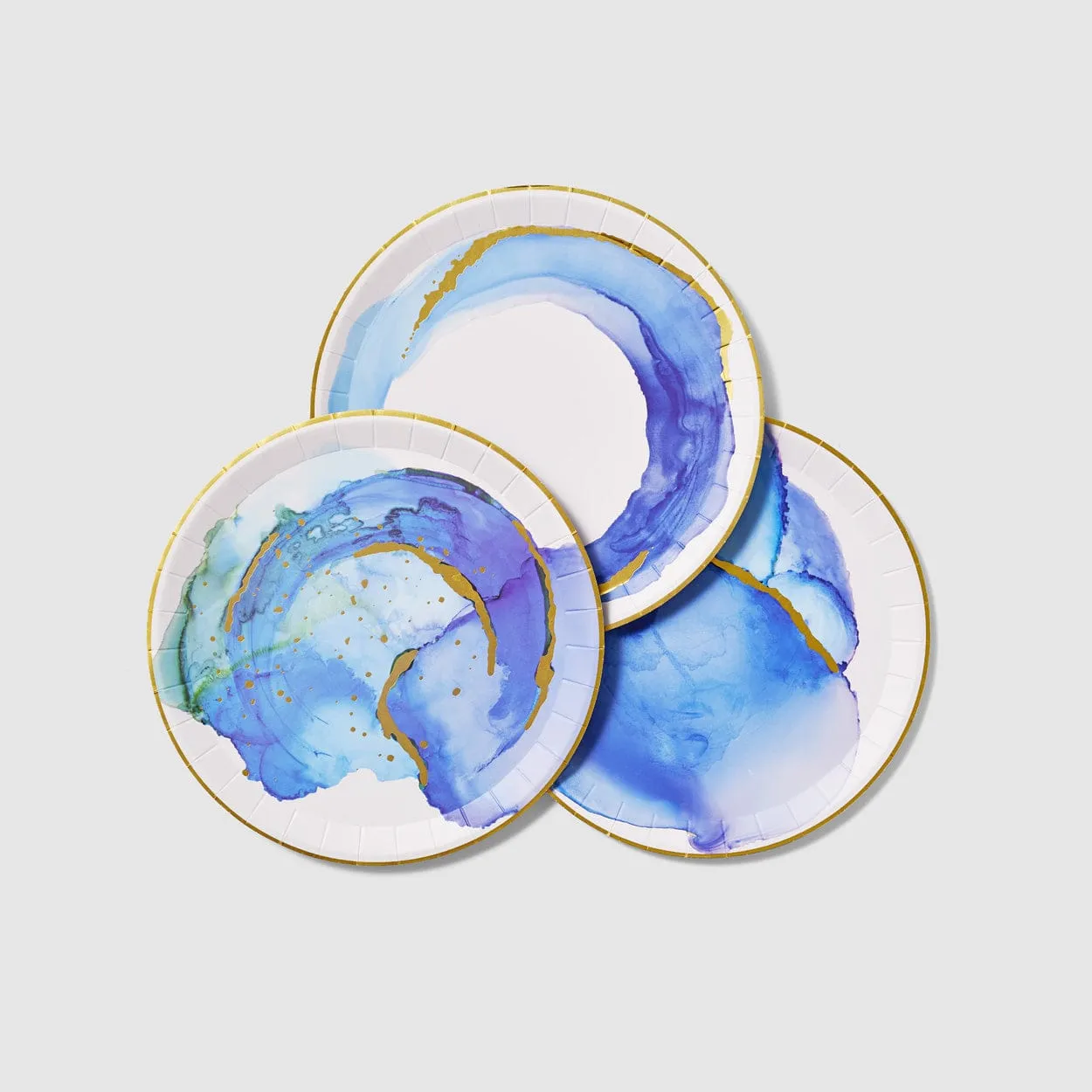 Ocean Watercolour Large Plates x 10