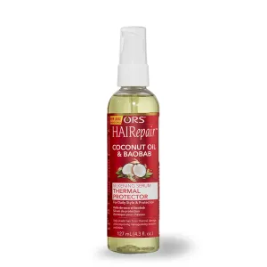 ORS HAIRepair Coconut Oil & Baobab Silkening Serum Thermal Protector for Daily Style & Protection (4.3 oz)