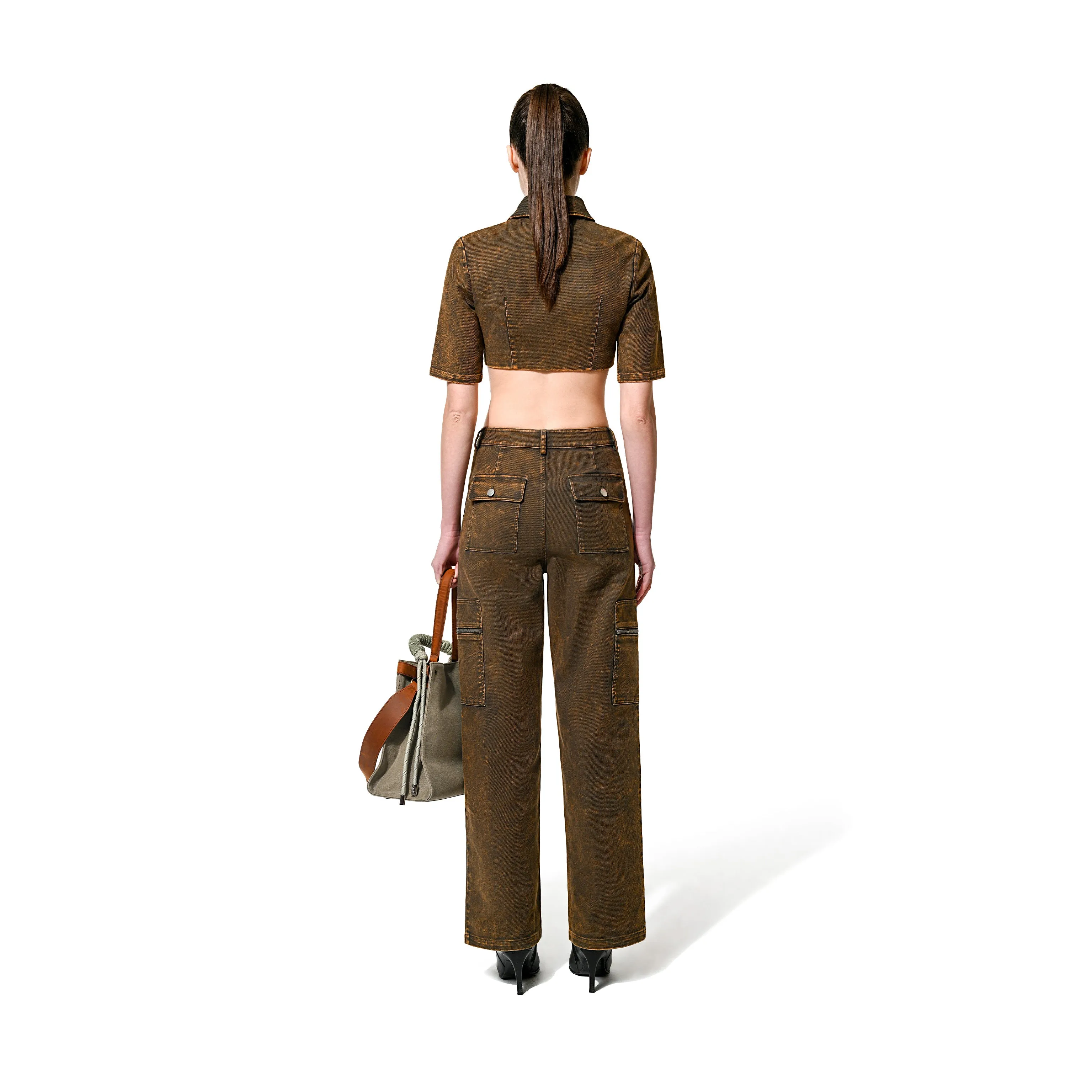 OVER DYE WORKWEAR PANTS - CARAMEL