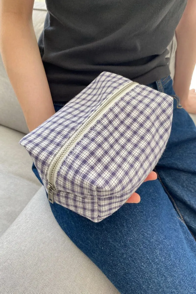 Plaid Makeup Bag