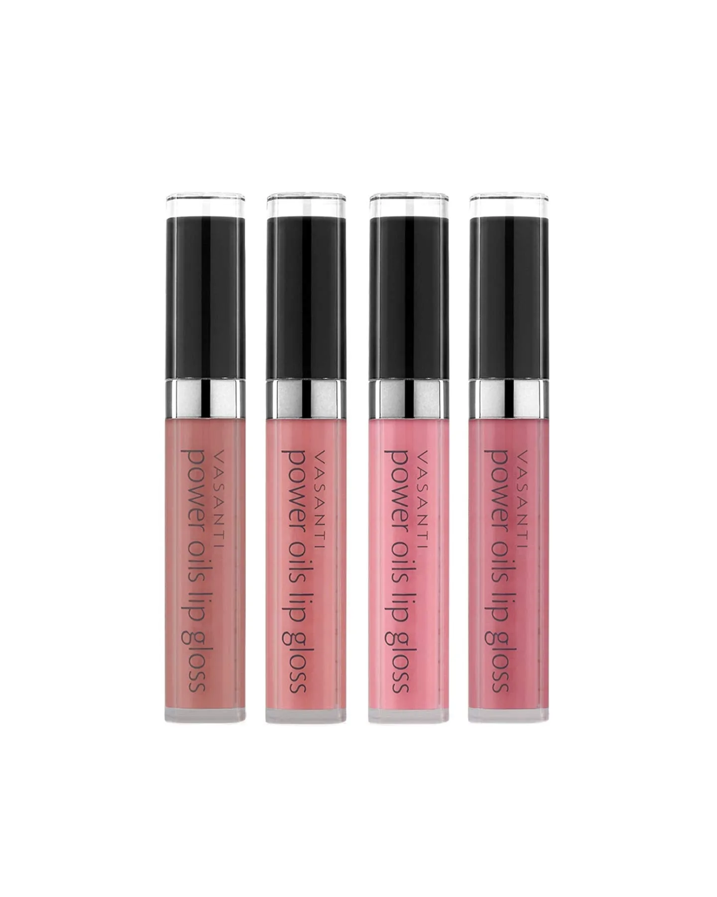Power Oils Lip Gloss by VASANTI - Full Coverage with Non-Sticky Shine - Infused with Lip Nourishing and Hydrating Power Oils - Paraben Free, Vegan Friendly, Never Tested on Animals
