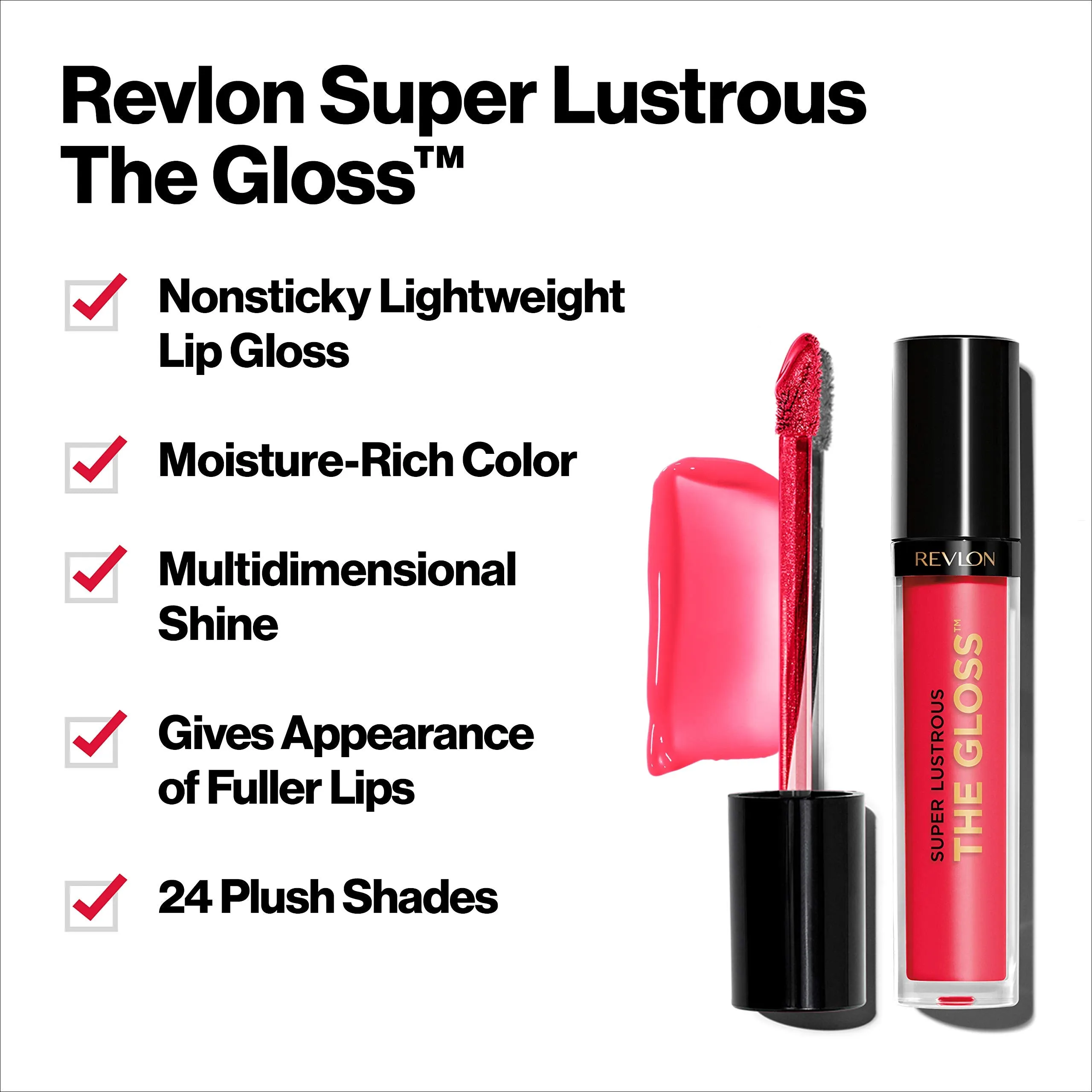 Revlon Revlon super lustrous lip gloss, plum appeal 0.13oz