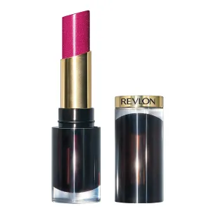 Revlon Super Lustrous Glass Shine Lipstick, Flawless Moisturizing Lip Color with Aloe, Hyaluronic Acid and Rose Quartz, Cherries in the Snow (004), 0.15 oz