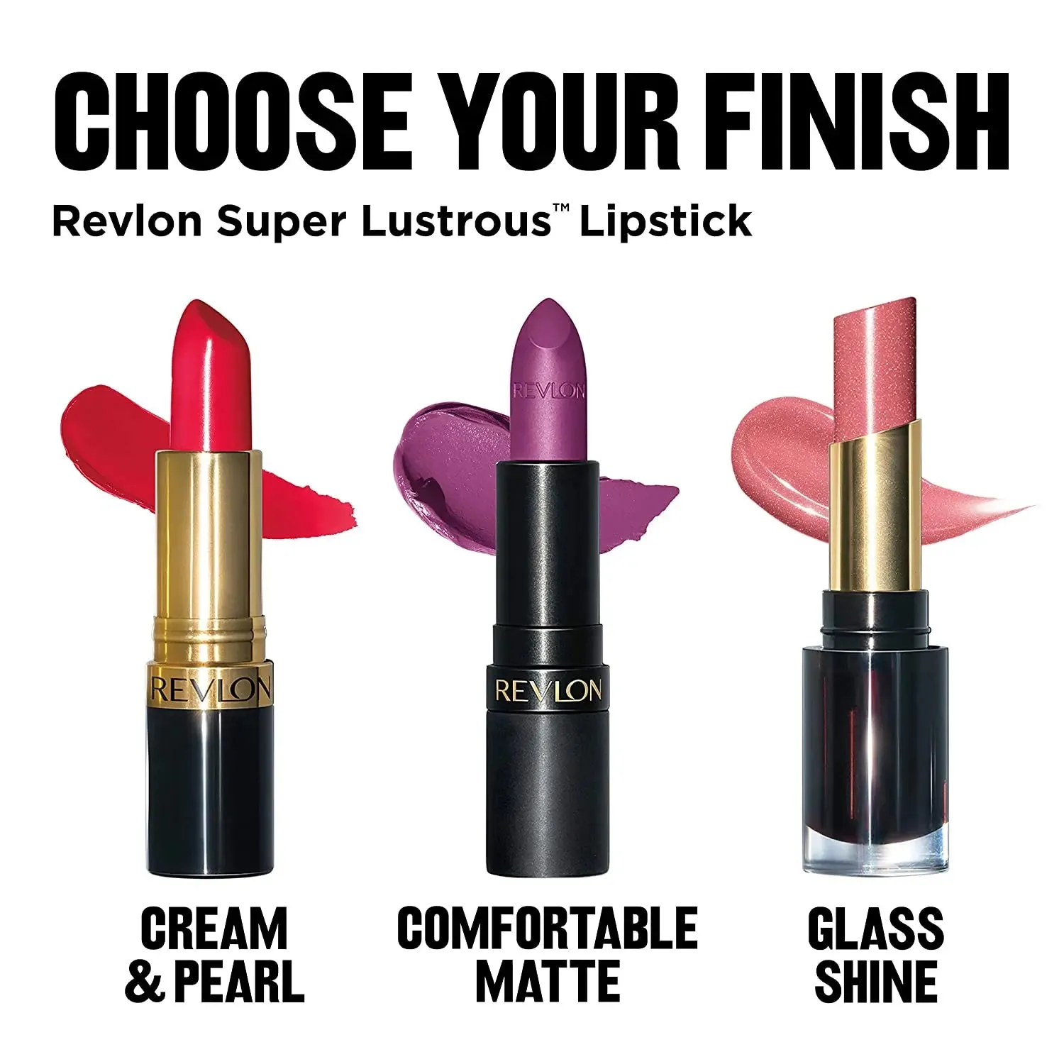 Revlon Super Lustrous Glass Shine Lipstick, Flawless Moisturizing Lip Color with Aloe, Hyaluronic Acid and Rose Quartz, Cherries in the Snow (004), 0.15 oz