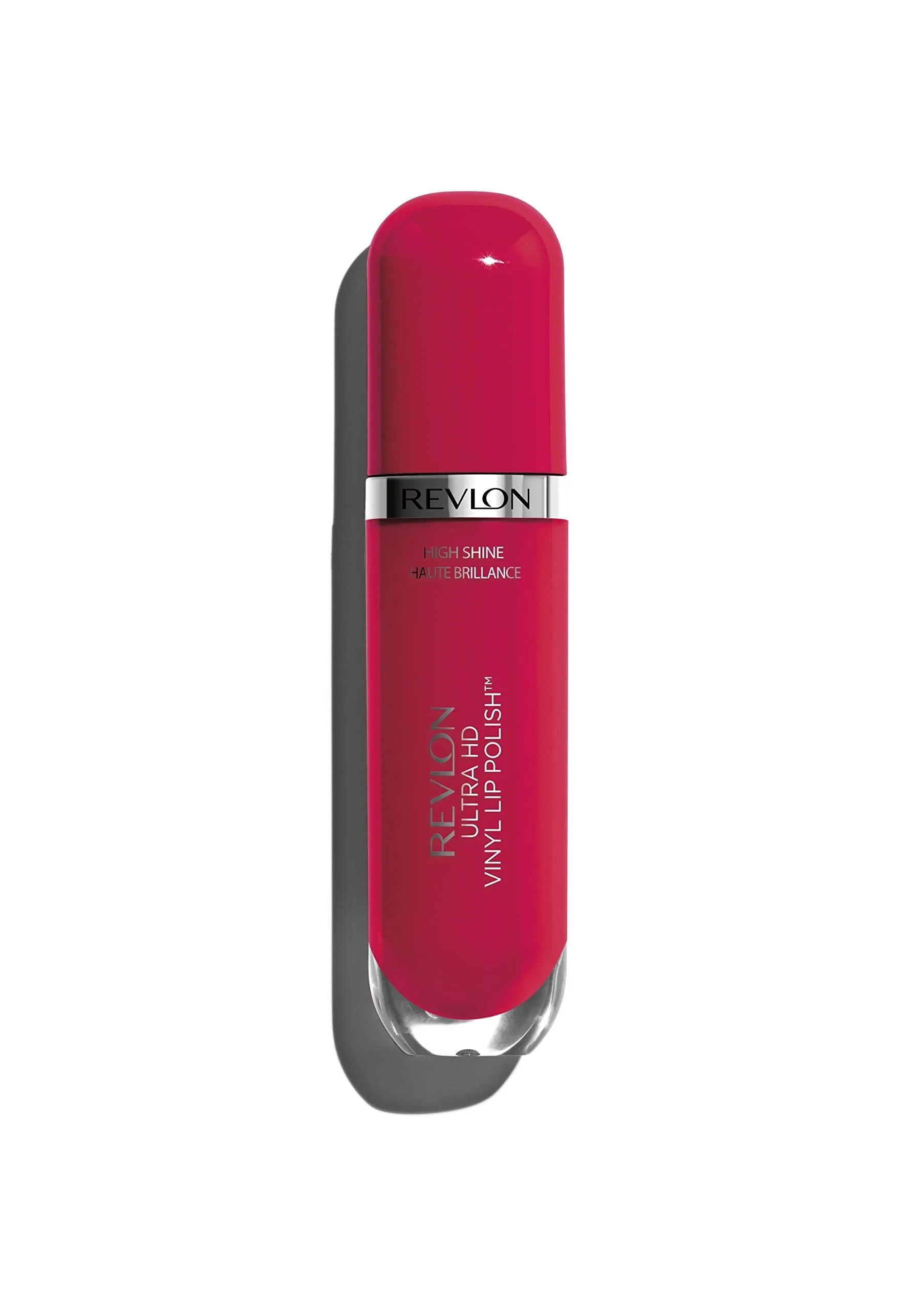 Revlon Ultra HD Vinyl Lip Polish, Liquid Lipstick, Cherry On Top, Cherry Red Gloss, 0.2 Fluid Ounce