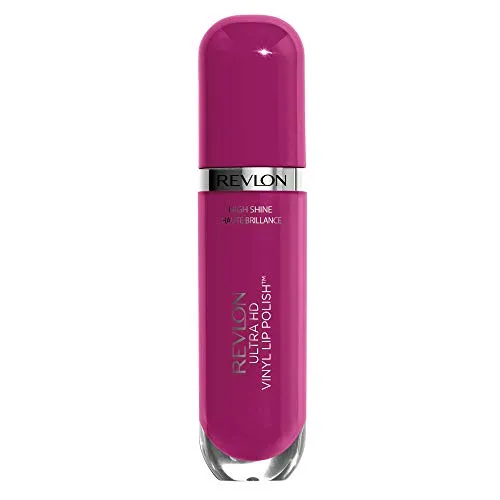Revlon Ultra HD Vinyl Lip Polish, Liquid Lipstick, Violet Frenzy, Plum Gloss, 0.2 Fluid Ounce