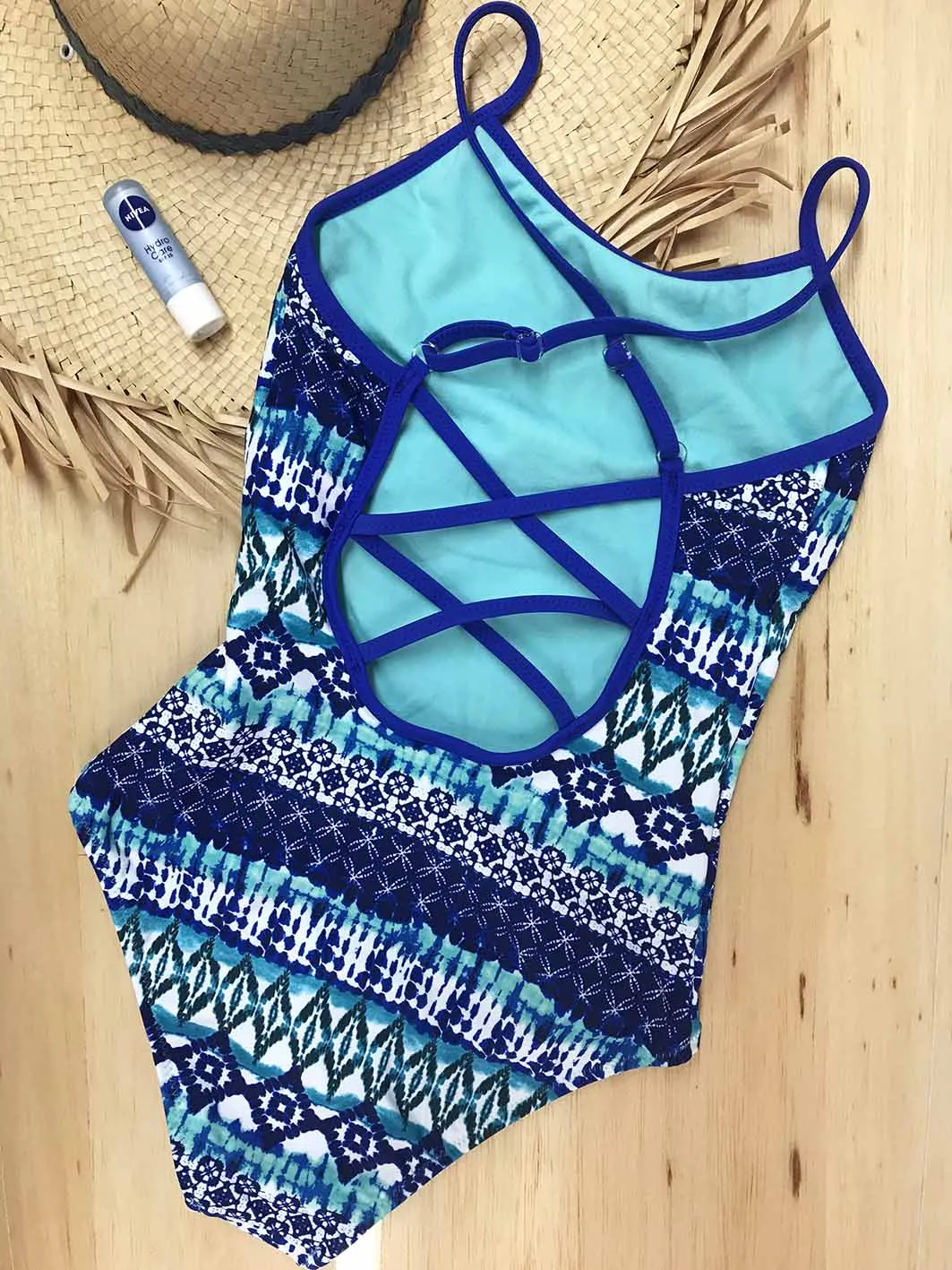 Sea Salty Cross-Back Onepiece