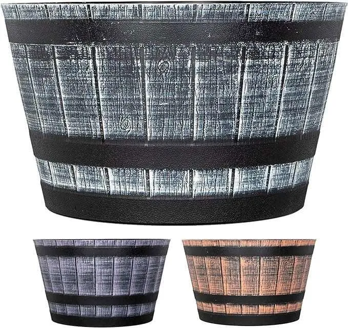 SG Traders™ Large Half Barrel Cask Planter