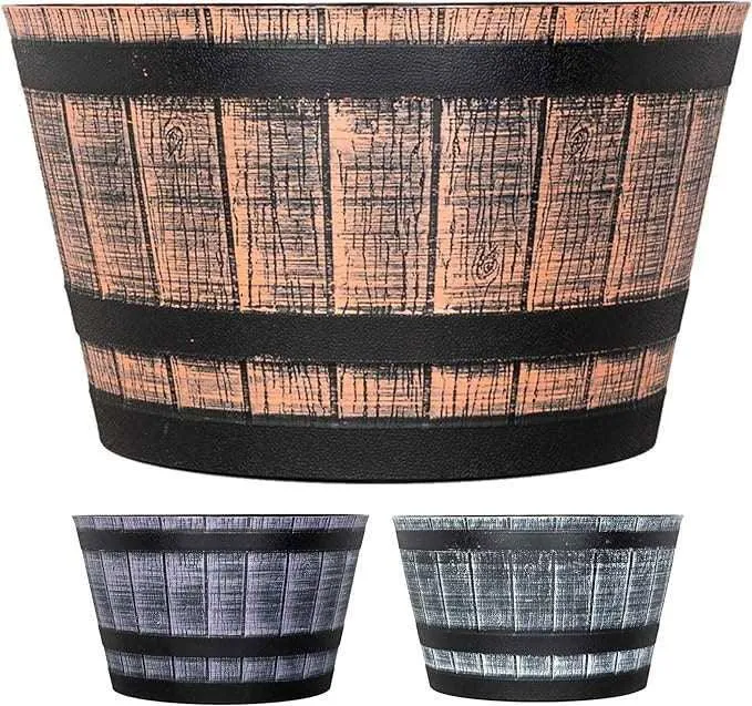 SG Traders™ Large Half Barrel Cask Planter