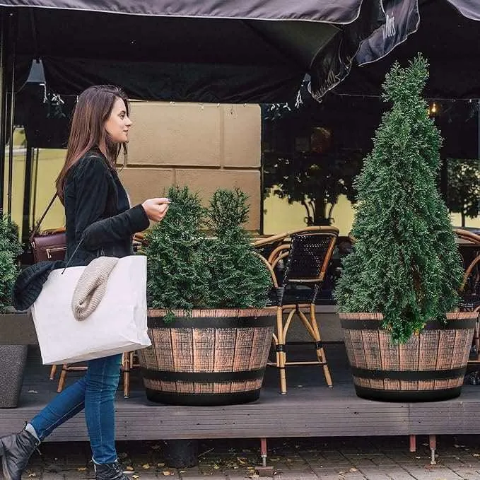 SG Traders™ Large Half Barrel Cask Planter