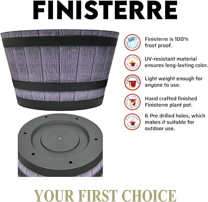 SG Traders™ Large Half Barrel Cask Planter