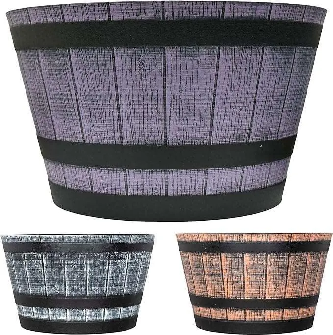 SG Traders™ Large Half Barrel Cask Planter