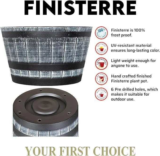 SG Traders™ Large Half Barrel Cask Planter